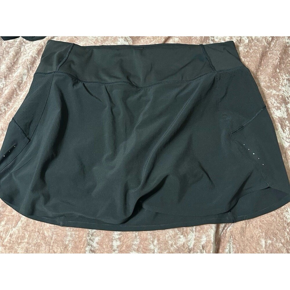 Athleta black mini skirt